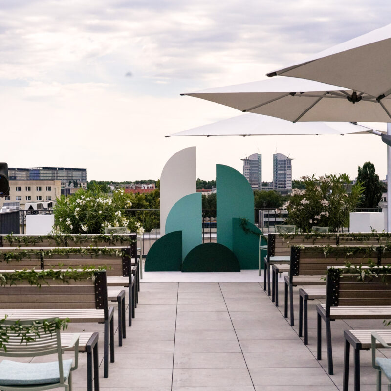 Freie Trauung auf der Dachterrasse